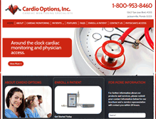 Tablet Screenshot of cardiooptions.com